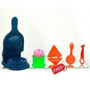 3 in 1 Puri Maker + Free 4 Pcs Snack Maker - Combo/Set Of: Pack of 5