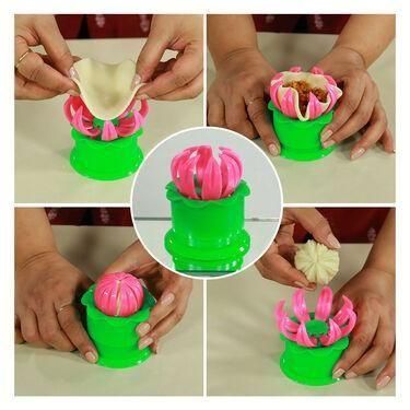 3 in 1 Puri Maker + Free 4 Pcs Snack Maker - Combo/Set Of: Pack of 5