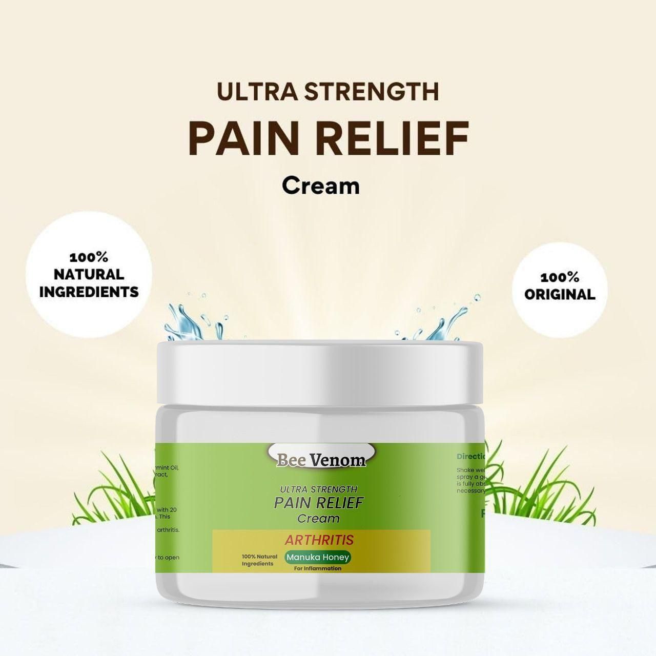 Bee Venom Ultra Strength Pain Relief Cream 100gram - Buy 1 Get 1 FREE