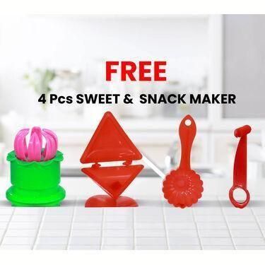 3 in 1 Puri Maker + Free 4 Pcs Snack Maker - Combo/Set Of: Pack of 5