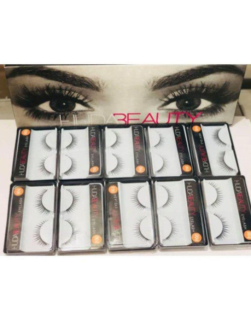 Fake Eyelashes, Long Natural Eyelashes, Faux Mink Fake Eyelash Volume Lashes ( Pack of 10 )